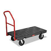 Rubbermaid Commercial Platform Truck, 2,000 lb Capacity, 24 x 48 x 7, Black (4441BLA)