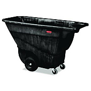 Rubbermaid Commercial 0.5 cu yd Structural Foam Tilt Truck, Standard Duty, 850 lb Capacity, Black (9T14BLA)