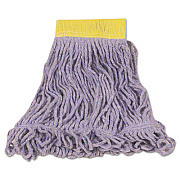 Rubbermaid Commercial Super Stitch Looped-End Wet Mop Head, Cotton/synthetic, Small Size, Blue (D251BLU)
