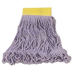 Rubbermaid Commercial Super Stitch Looped-End Wet Mop Head, Cotton/synthetic, Small Size, Blue (D251BLU)