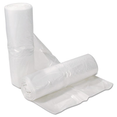Rubbermaid Commercial Linear Low Density Can Liners, 11 gal, 7 mil, 23.75" x 30", Clear, 500/Carton (500388CLE)