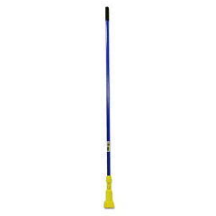 Rubbermaid Commercial Gripper Fiberglass Mop Handle, 1" dia x 60", Blue/Yellow (H246BLU)