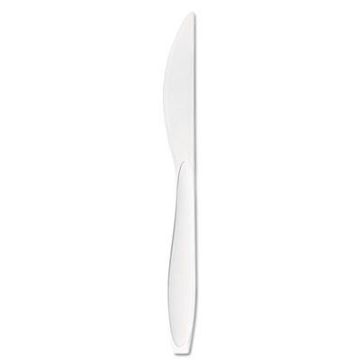Dart Reliance Medium Heavy Weight Cutlery, Std Size, Knife, Boxed, White, 1000/CT (RSWKX)