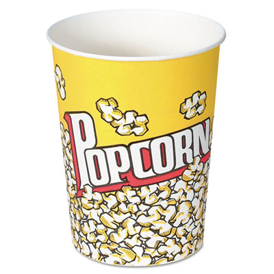 Dart Paper Popcorn Cup, 32 Oz, Popcorn Design, 50/pack (V32)