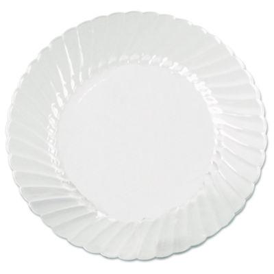 WNA Classicware Plates, Plastic, 6" dia, Clear, 18/Bag, 10 Bags/Carton (CW6180)