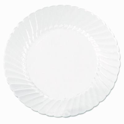 WNA Classicware Plates, Plastic, 10.25" dia, Clear, 18/Bag, 8 Bags/Carton (CW10144)