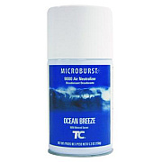 Rubbermaid Commercial TC Microburst 9000 Air Freshener Refill, Ocean Breeze, 5.3 oz Aerosol Spray, 4/Carton (4012471)