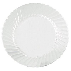 WNA Classicware Plates, Plastic, 9" dia, Clear, 10/Bag, 18 Bags/Carton (CW9180)