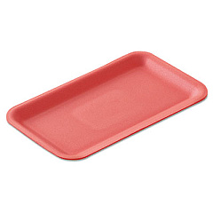 Genpak Supermarket Trays, 12.25 x 0.5 x 7.25, White, 250/Carton (16SWH)