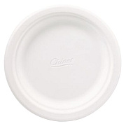 Chinet Classic Paper Plates, 6.75" dia, White, 125/Pack, 8 Packs/Carton (21226CT)