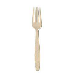 Dart Sweetheart Guildware Polystyrene Forks, Champagne, 100/Box, 10 Boxes/Carton (GBX5FK)