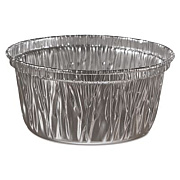 HFA Aluminum Baking Cups, 4 oz, 3.38" Diameter x 1.56" h, 1,000/Carton (34130)