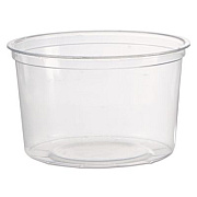 WNA Deli Containers, 16 oz, Clear, Plastic, 50/Pack, 10 Packs/Carton (APCTR16)
