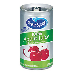 Ocean Spray 100% Juice, Apple, 5.5 oz Can (20452)