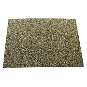 Rubbermaid Commercial Landmark Series Aggregate Panel, For 35 gal Classic Container, 15.7 x 27.9 x 0.38, Stone, River Rock, 4/Carton (4003RIV)
