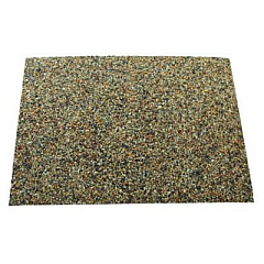 Rubbermaid Commercial Landmark Series Aggregate Panel, For 35 gal Classic Container, 15.7 x 27.9 x 0.38, Stone, River Rock, 4/Carton (4003RIV)