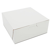SCT White One-Piece Non-Window Bakery Boxes, 6 x 6 x 2.5, White, Paper, 250/Carton (0901)