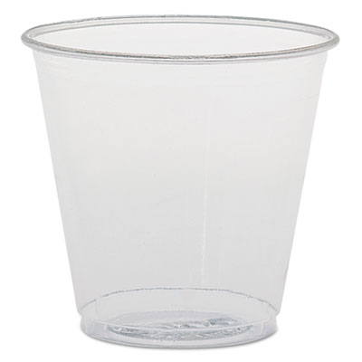 Dart Plastic Sampling Cups, 3.5 oz, Clear, Polystyrene, 100/Bag, 25 Bags/Carton (TK35)