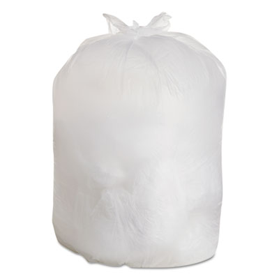 FlexSol HIGH DENSITY CAN LINERS, 60 GAL, 0.67 MIL, 38" X 60", CLEAR, 200/CARTON (HDX62CLR)