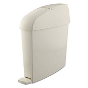 Rubbermaid Commercial Sanitary Bin, Rectangular, Plastic, 3 gal, White (750243)