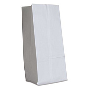 Ross & Wallace Paper Products Grocery Paper Bags, 16# Size, 40# Basis Weight, 7.75" x 4.75" x 16", White, 500/Bundle (GW16500)