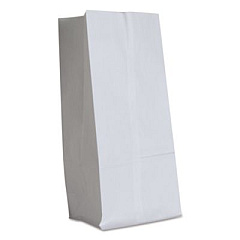 Ross & Wallace Paper Products Grocery Paper Bags, 16# Size, 40# Basis Weight, 7.75" x 4.75" x 16", White, 500/Bundle (GW16500)