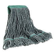 Boardwalk MOP HEAD, PREMIUM STANDARD HEAD, COTTON/RAYON FIBER, MEDIUM, GREEN, 12/CARTON (BWK402GN)