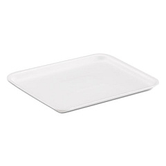 Genpak MEAT TRAYS, 8.25 X 10.25 X 0.5, WHITE, 500/CARTON (8SWH)