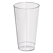 WNA Comet Plastic Tumbler, Squat, 16 oz, Clear, 25/Pack, 20 Packs/Carton (T16)