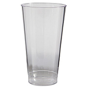 WNA Classic Crystal Tumblers, 16 oz, Plastic, Clear, Fluted, Tall, 20/Pack, 12 Packs/Carton (CC16240)