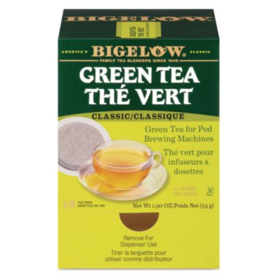 Bigelow Green Tea Pods, 1.90 oz, 18/Box (007906)