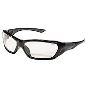 MCR Safety ForceFlex Safety Glasses, Black Frame, Clear Lens (FF120)