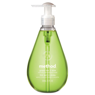 Method Gel Hand Wash, Green Tea and Aloe, 12 oz Pump Bottle (00033)
