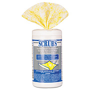 SCRUBS Stainless Steel Cleaner Towels, 1-Ply, 9.75 x 10.5, Lemon Scent, 30/Canister (91930)