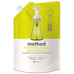 Method Foaming Hand Wash Refill, Lemon Mint, 28 oz Pouch (01365)