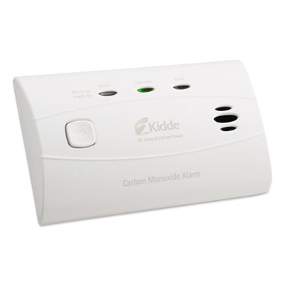 Kidde Sealed Battery Carbon Monoxide Alarm, Lithium-Ion Battery, 4.5 x 1.5 x 2.75 (21010073)