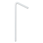 GEN Wrapped Flex Straws, 7 3/4", Polypropylene, White, 10,000 Straws/carton (GENSTRAWWFLX)