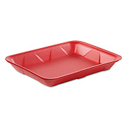 Genpak SUPERMARKET TRAY, 7.25 X 9.25 X 1.1, ROSE, 125 TRAYS/BAG, 4 BAGS/CARTON (4DRS)