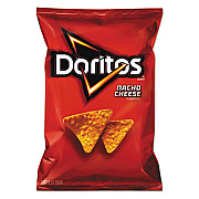 Doritos Nacho Cheese Tortilla Chips, 2.88 oz Bag, 24/Carton (62737)