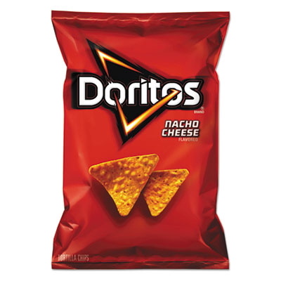 Doritos Nacho Cheese Tortilla Chips, 2.88 oz Bag, 24/Carton (62737)