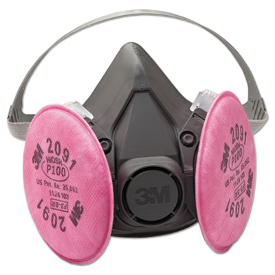 3M Half-Facepiece Respirator 6000 Series, Reusable, Medium (6291)