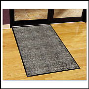 Guardian Silver Series Indoor Walk-Off Mat, Rectangular, Salt/Pepper/Black Plush Pile Surface, 36" x 60" (74030530)