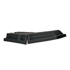 Rubbermaid Commercial Hinged Dome Tilt Truck Lid, 34.14 x 69.66 x 8.4, Black (1317BLA)