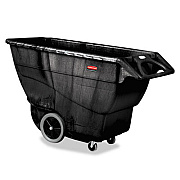 Rubbermaid Commercial 1 cu yd Structural Foam Tilt Truck, Heavy Duty, 2,100 lb Capacity, Black (9T16BLA)
