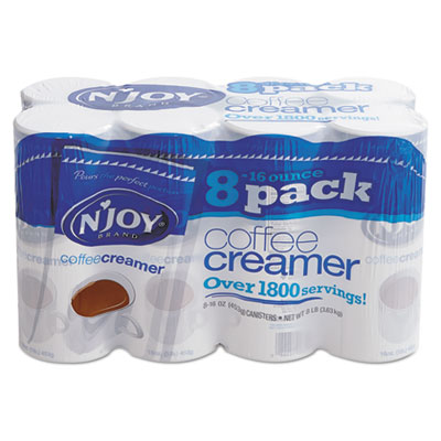 N'Joy Non-Dairy Coffee Creamer, 16 oz Canister, 8/Carton (827783)