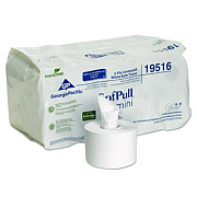 Georgia Pacific Professional SofPull Mini Centerpull Bath Tissue, Septic Safe, 2-Ply, White, 500 Sheets/Roll, 16 Rolls/Carton (19516)