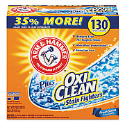 Arm & Hammer Power of OxiClean Powder Detergent, Fresh, 9.92 lb Box, 3/Carton (3320000108)