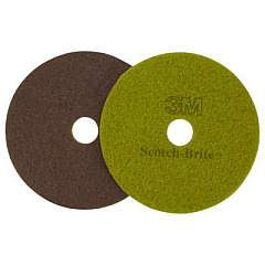 Scotch-Brite Diamond Floor Pads, 20" Diameter, Sienna, 5/Carton (10027)