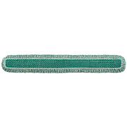 Rubbermaid Commercial HYGEN HYGEN Dust Mop Heads With Fringe, Green, 60", Microfiber, Cut-End (Q460GRE)
