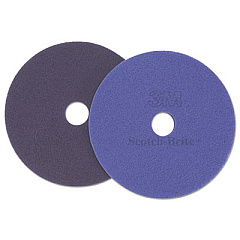 Scotch-Brite Diamond Floor Pad, 17" Diameter, Purple, 5/Carton (47951)